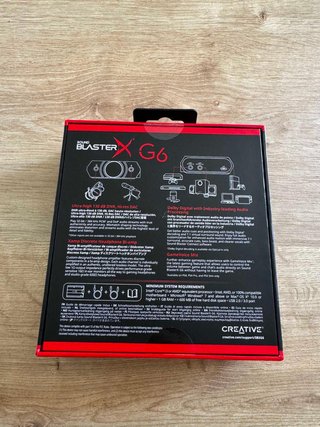 SENZA APRIRE: Creative Sound BlasterX G6 7.1 USB DAC