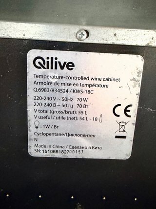 Cantinetta vino refrigerata Qilive