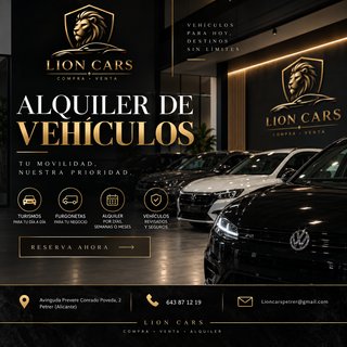 Alquiler de vehículos - Turismos y Furgonetas.