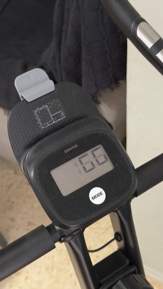 Bicicleta Estática Plegable Negra