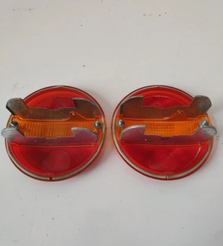 Pilotos Traseros Redondo Naranja/Rojo
