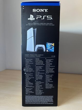 Caja Vacia PS5 Slim Digital Fortnite Con Manuales