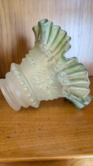 Aplique cristal verde antiguo