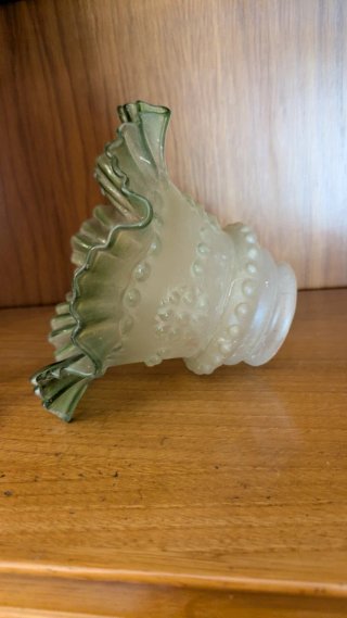 Aplique cristal verde antiguo