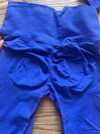 Completo sportivo seamless blu elettrico M