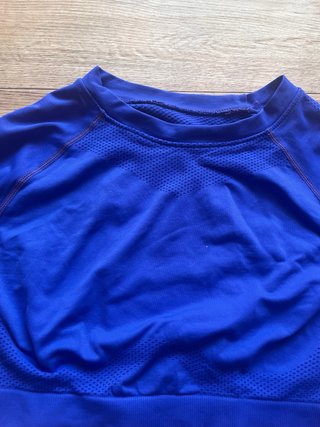Completo sportivo seamless blu elettrico M