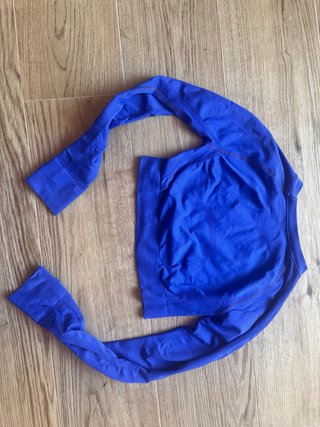 Completo sportivo seamless blu elettrico M