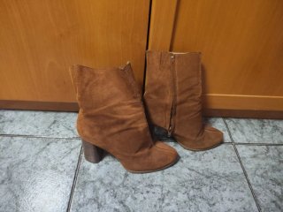 Botines marrones de tacón