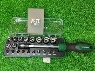 Set Destornillador Parkside con Puntas y vasos