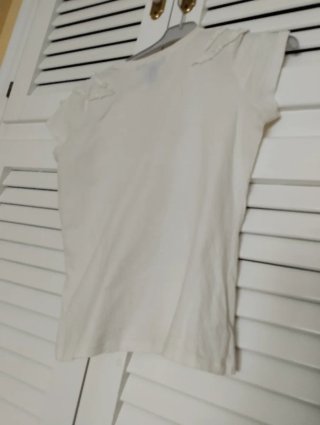 Camiseta Mango Mujer Marfil