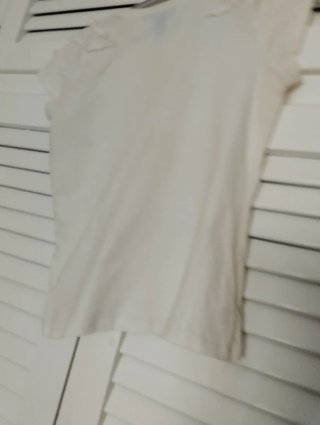 Camiseta Mango Mujer Marfil