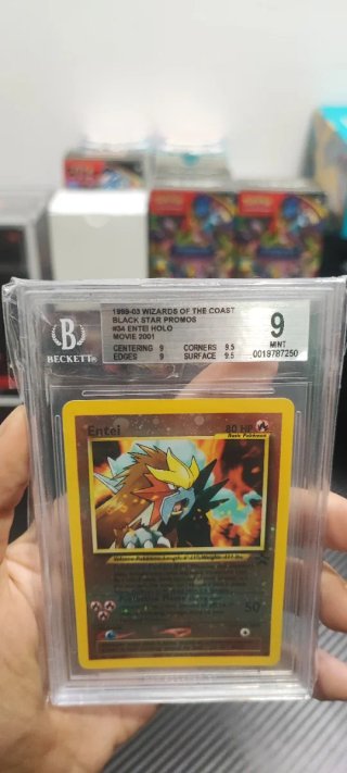 Pokémon Entei BGS 9 Promo Movie 2001 Holo (Swirl)