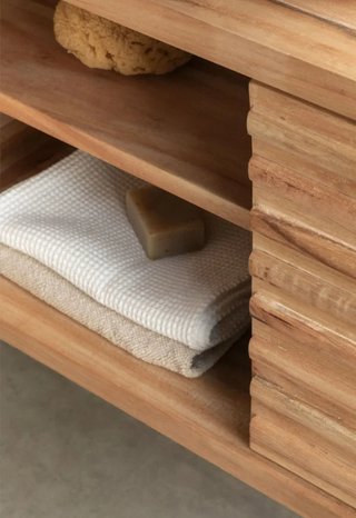 SKLUM Conjunto de mueble de baño 90x45 cm madera