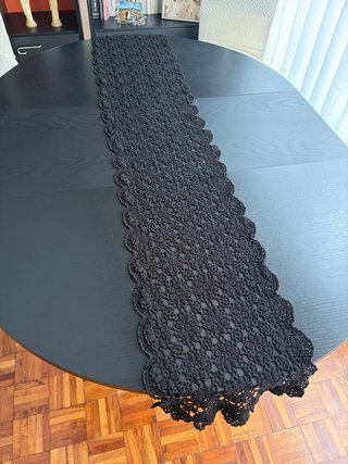 Camino de mesa tapete ganchillo crochet 180x31