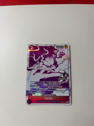 Carta Kaido 4to Aniversario One Piece TCG OP17