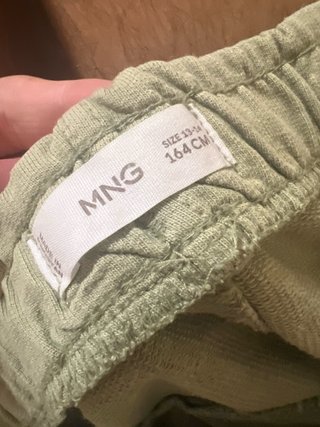 Pantalón Cargo Chándal Mango Verde