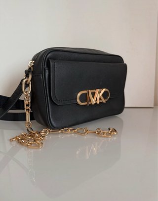 Bolso Michael Kors Piel Negro Dorado