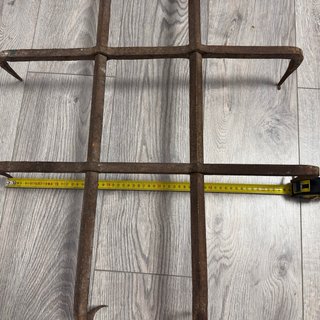 Reja antigua de hierro forjado 70x55 cm