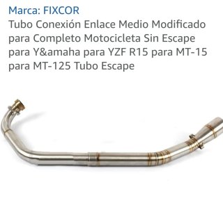 Tubo conexión escape Yamaha YZF R15 MT15 MT-125