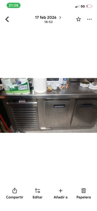 Nevera grande de cocina de bar