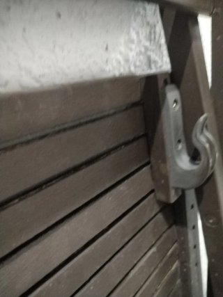 Mesa de madera como nueva para exterior, cuadrada