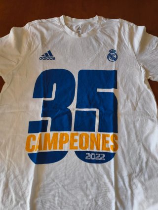 Camiseta Real Madrid Campeones 35 Adidas Talla M