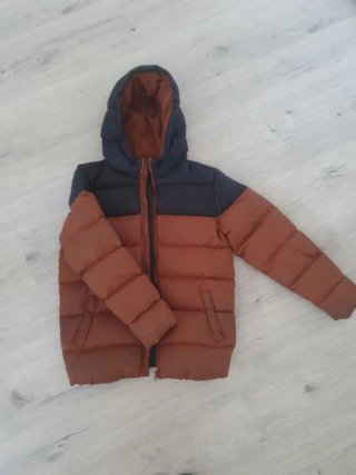 Abrigo/Chaqueta niño negro y marrón