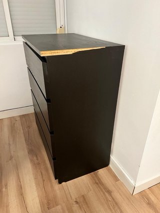 Cajonera de madera negra