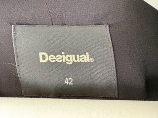 Chaqueta Desigual Negra Talla 42 Mujer