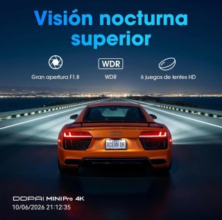 DDPAI Mini Pro 4K Dash Cam 2160P WiFi 6