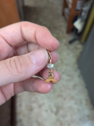 Colgante Torre Eiffel Oro 18k
