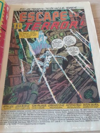 Clásico Marvel, estela plateada antiguo
