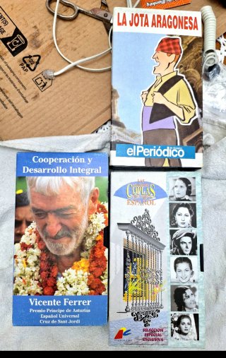 Lote 4 VHS: Jota Aragonesa, Coplas, Vicente Ferrer