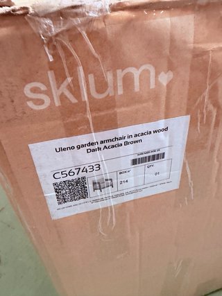 Sklum Sillón de jardín en madera de acacia Uleno