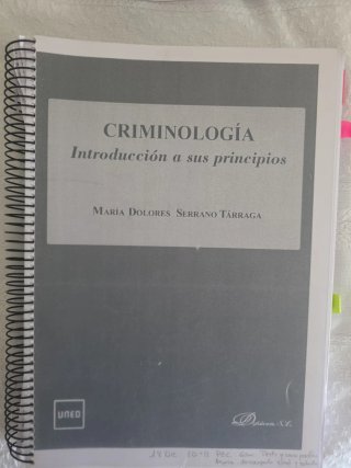 Dos libros 1° criminologia UNED