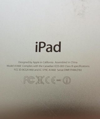 iPad A1460 Blanco - Para piezas