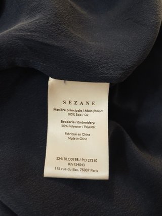 Blusa Sézane azul