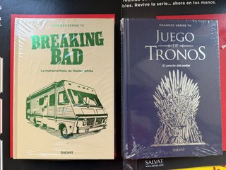 Libros de Breaking bad y Juego de tronos