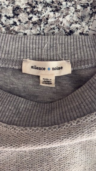 Sudadera corta gris