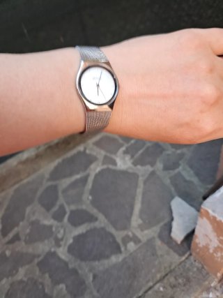 Bering Donna Classic Mesh 27mm Argento