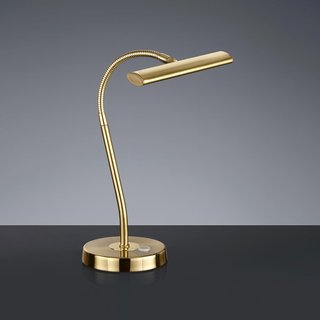 Lámpara LED Flexo Táctil Trio Curtis oro dorada