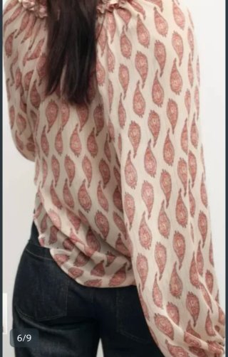 Blusa Zara Estampada
