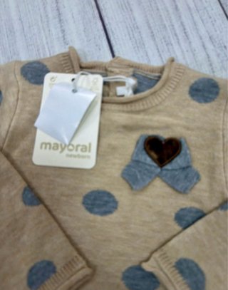 Conjunto Mayoral Vestido + Jersey 6-9 meses