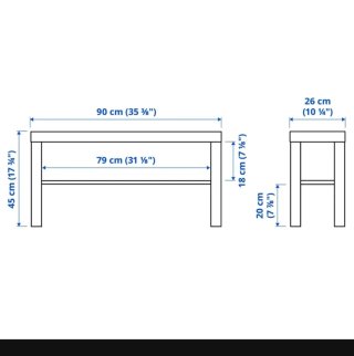 Mueble auxiliar blanco Ikea