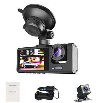 Camara DVR Dashcam Coche Triple Camara