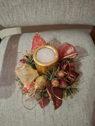 Centro de mesa navideño Vintage