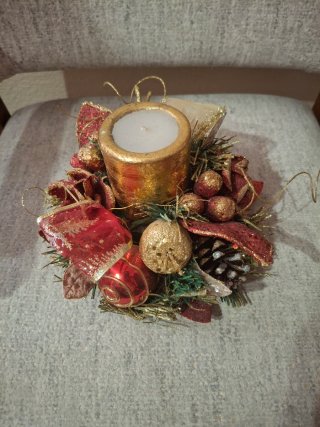 Centro de mesa navideño Vintage