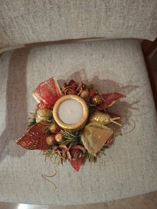 Centro de mesa navideño Vintage