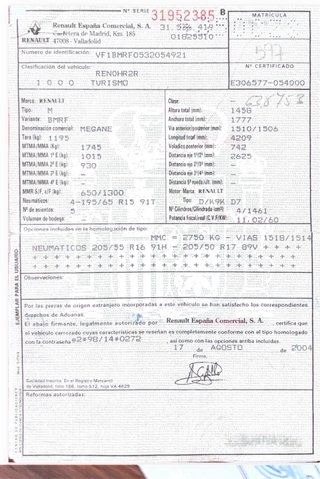 Meganen renault Megane 2004