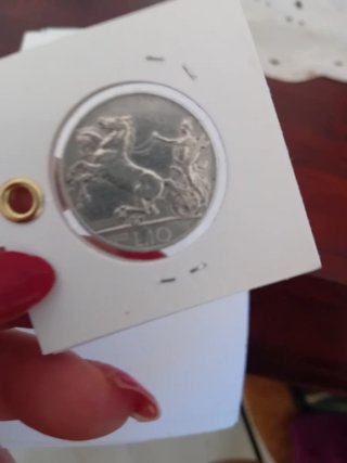 Moneta Argento Collezione 10 Lire 1927